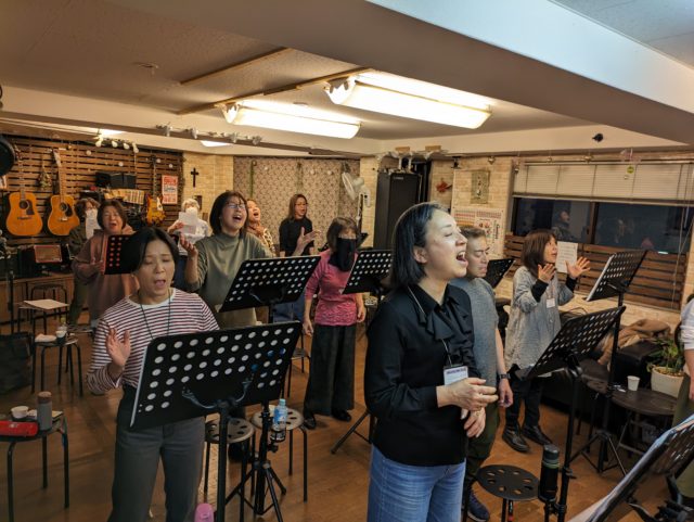 大阪豊中ゴスペルレッスン風景